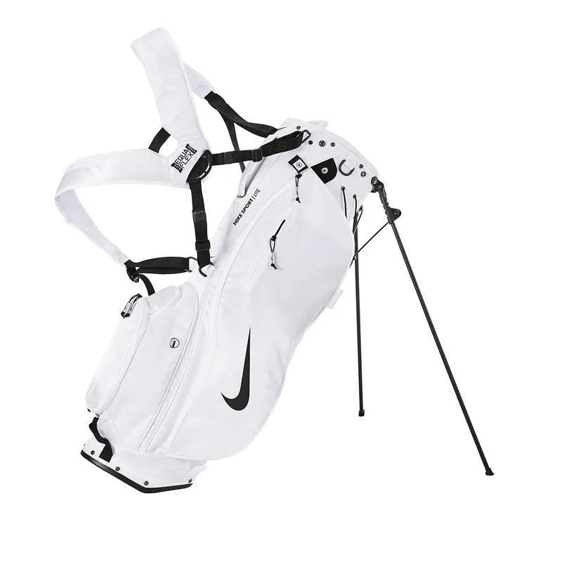 NIKE Sport Lite Stand Bag (White/Black)