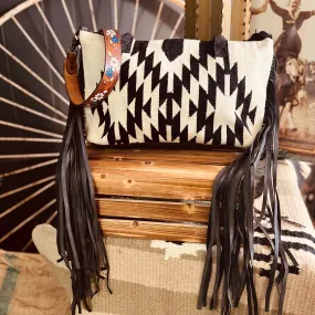 No Grey Area Fringe Bag