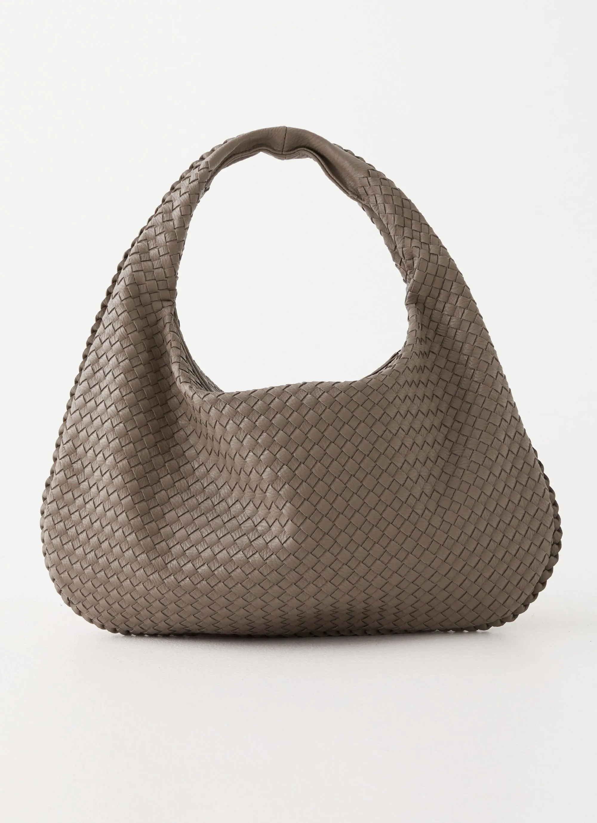 Oriona Woven Handbag - Grey