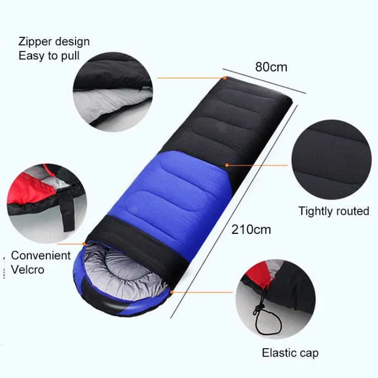 Outdoor Camping Sleeping Bag Splicing Indoor Cotton Sleeping Bed, Size: 210x80cm, Weight: 1.6kg (Blue)