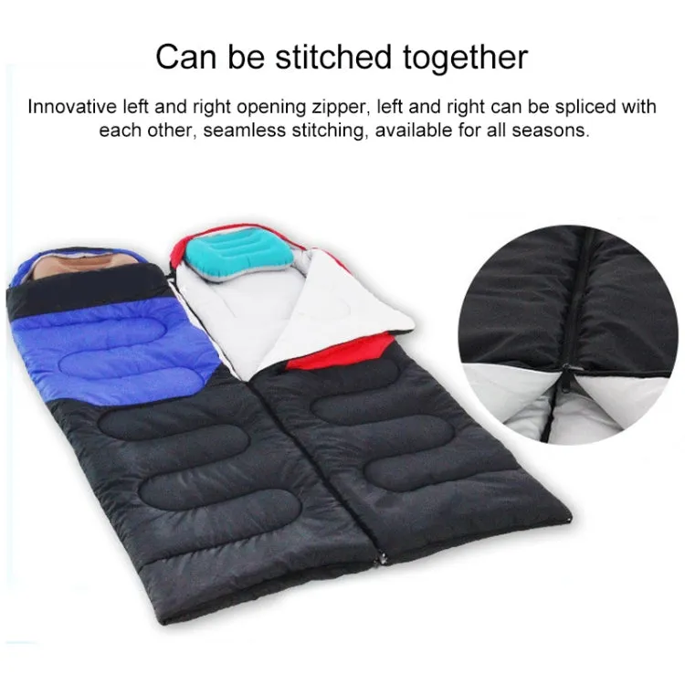 Outdoor Camping Sleeping Bag Splicing Indoor Cotton Sleeping Bed, Size: 210x80cm, Weight: 1.6kg (Blue)