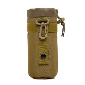 Outdoor Sports Waist Bag Water Cup Bag Kettle Bag(Brown)