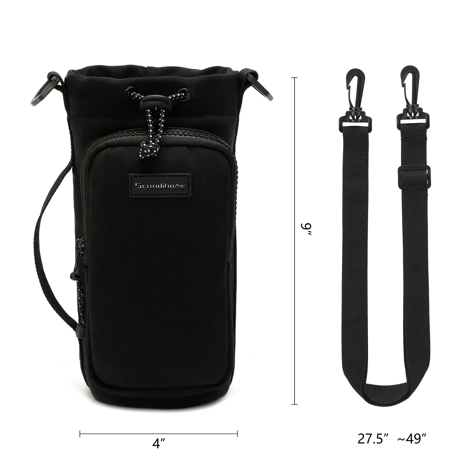 Outdoor Water Bottle Travel, Camping & Hiking Carrier Sling Bag