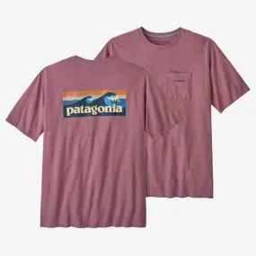 Patagonia Boardshort Logo Pocket T-Shirt - Evening Mauve