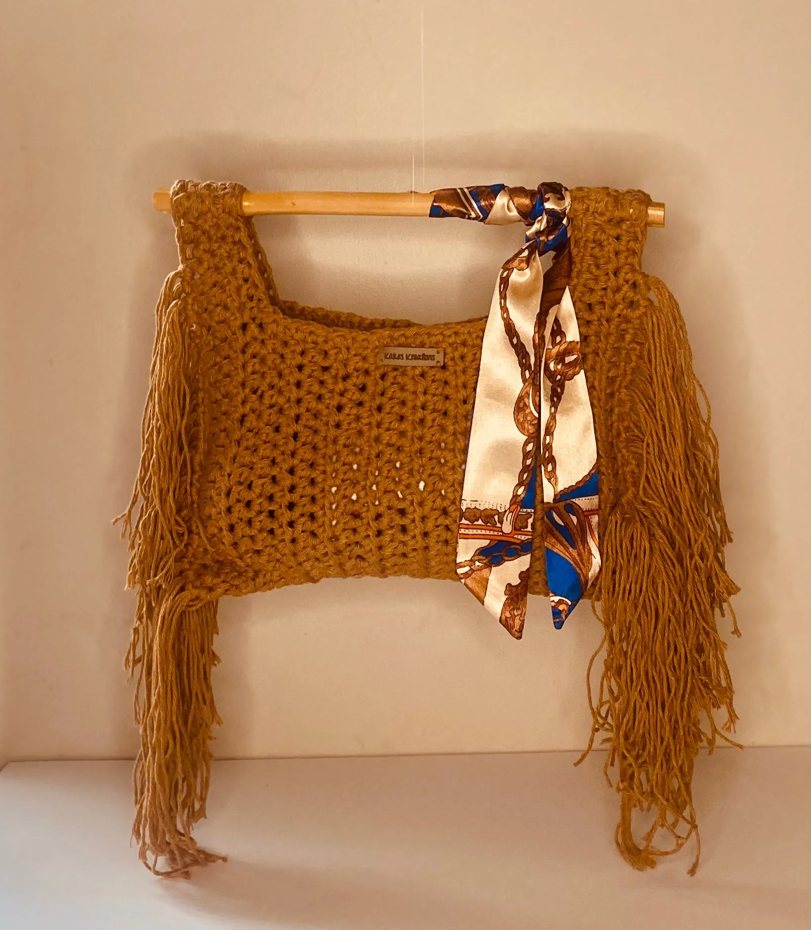 Pattern- Bamboo Fringe handbag