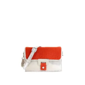 Pauliina Day to Evening Bag Coral Silver