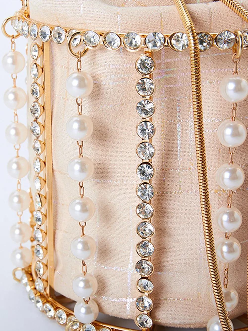 Pearl Bucket Hand Bag