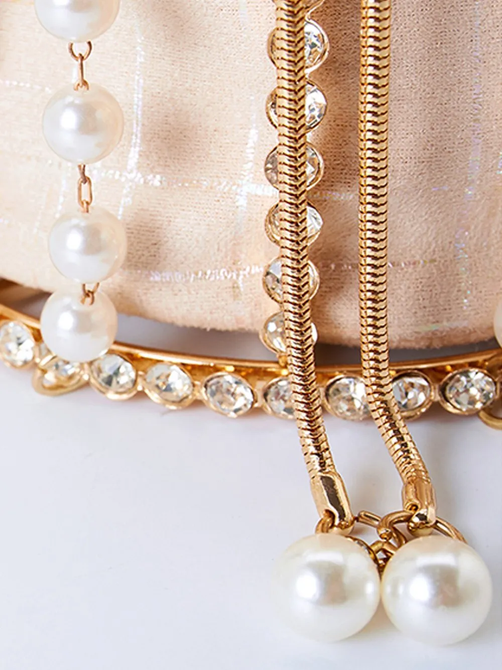 Pearl Bucket Hand Bag