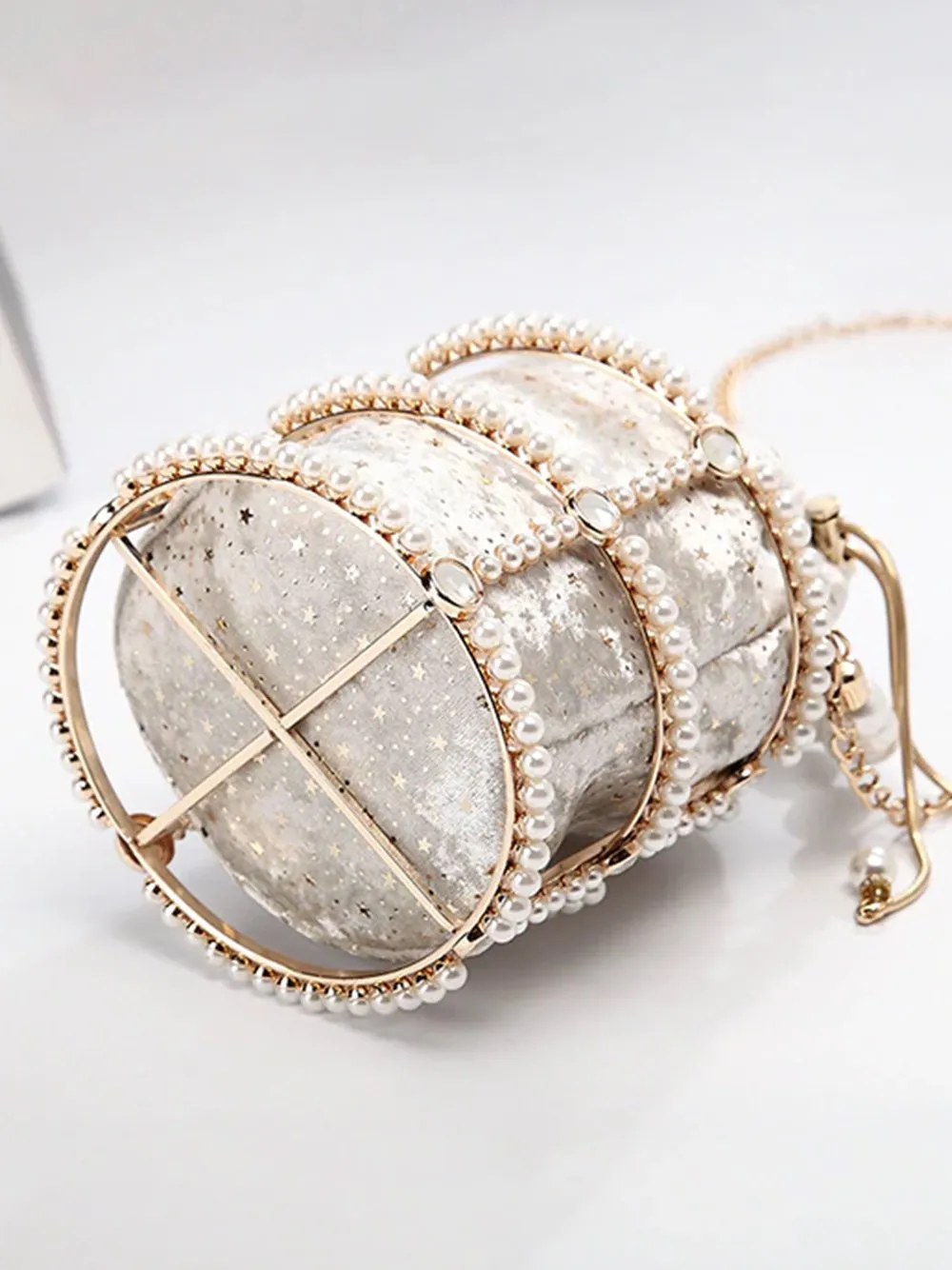 Pearl Bucket Hand Bag