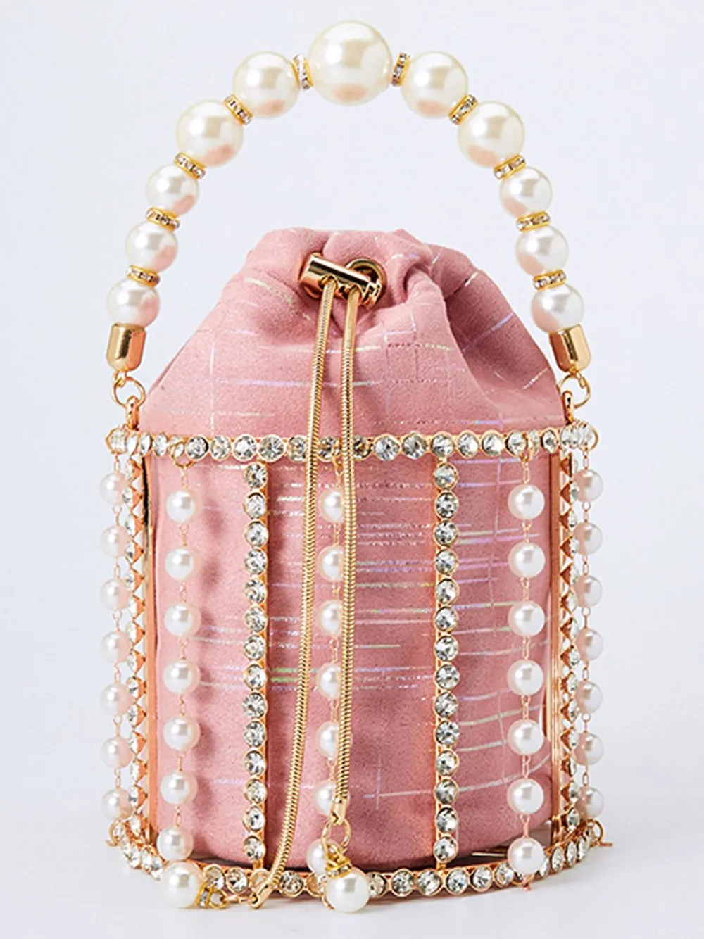 Pearl Bucket Hand Bag