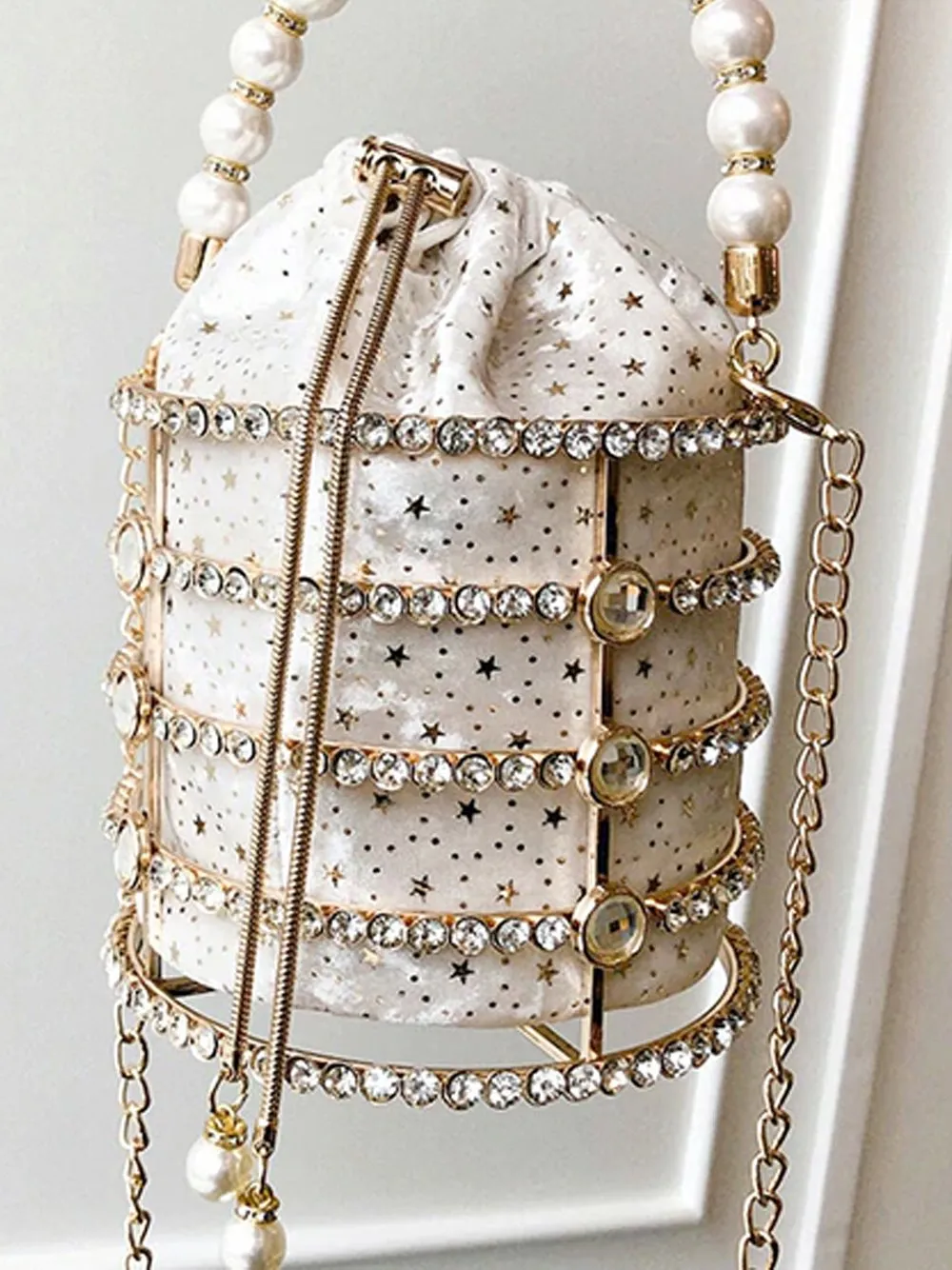 Pearl Bucket Hand Bag