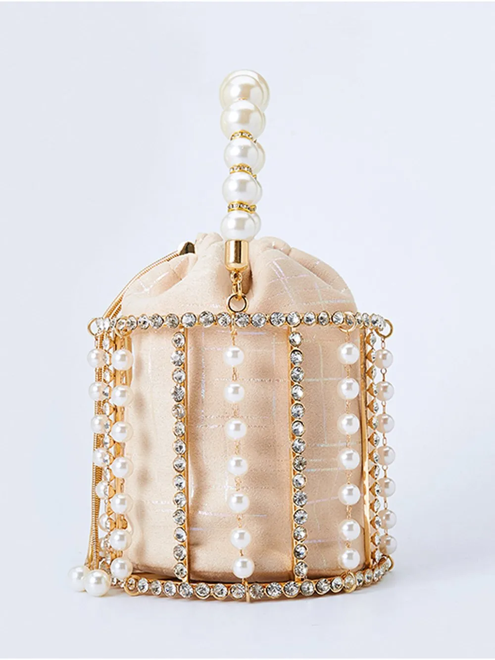 Pearl Bucket Hand Bag