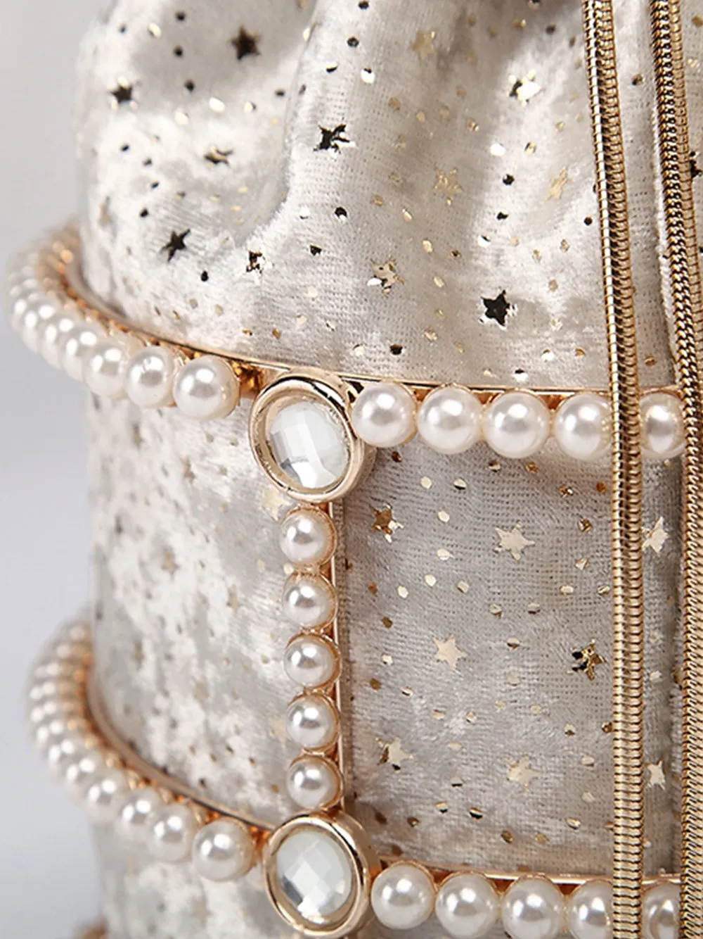 Pearl Bucket Hand Bag