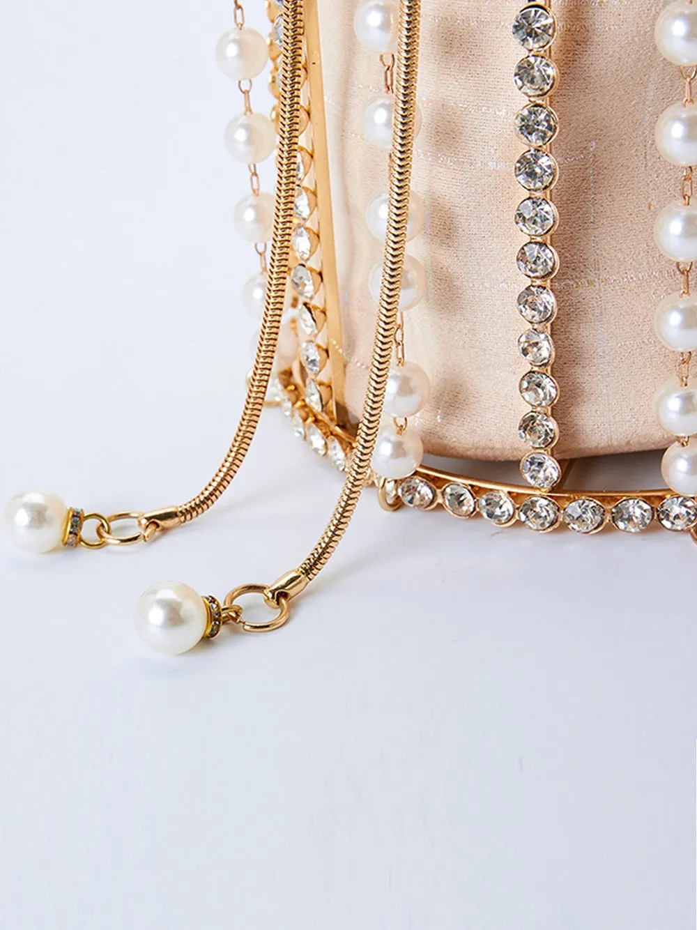 Pearl Bucket Hand Bag