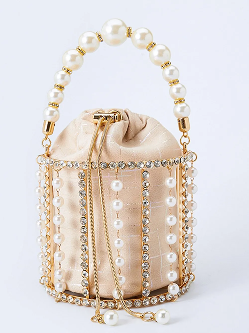 Pearl Bucket Hand Bag