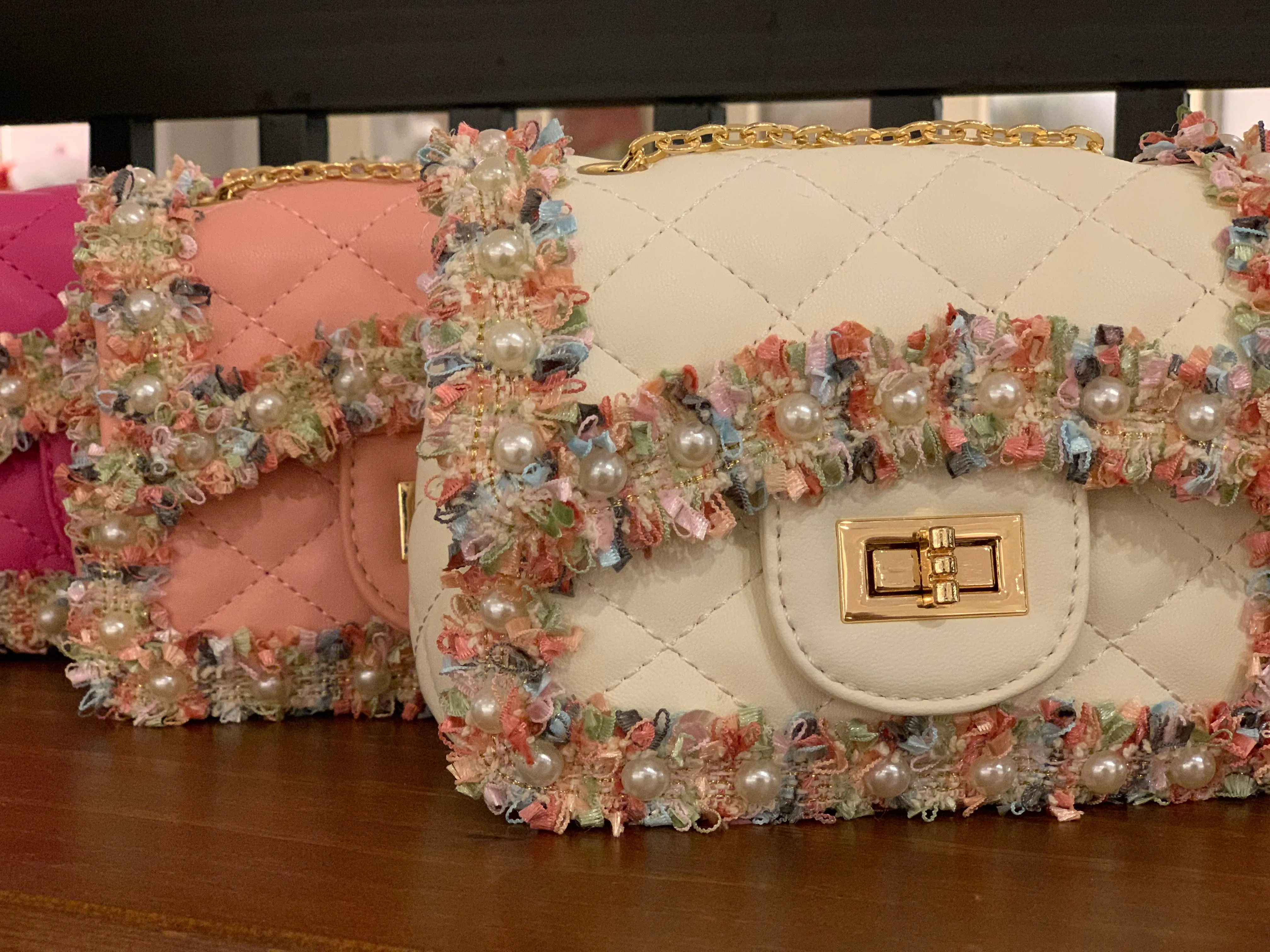 Pearl Quilted Bag