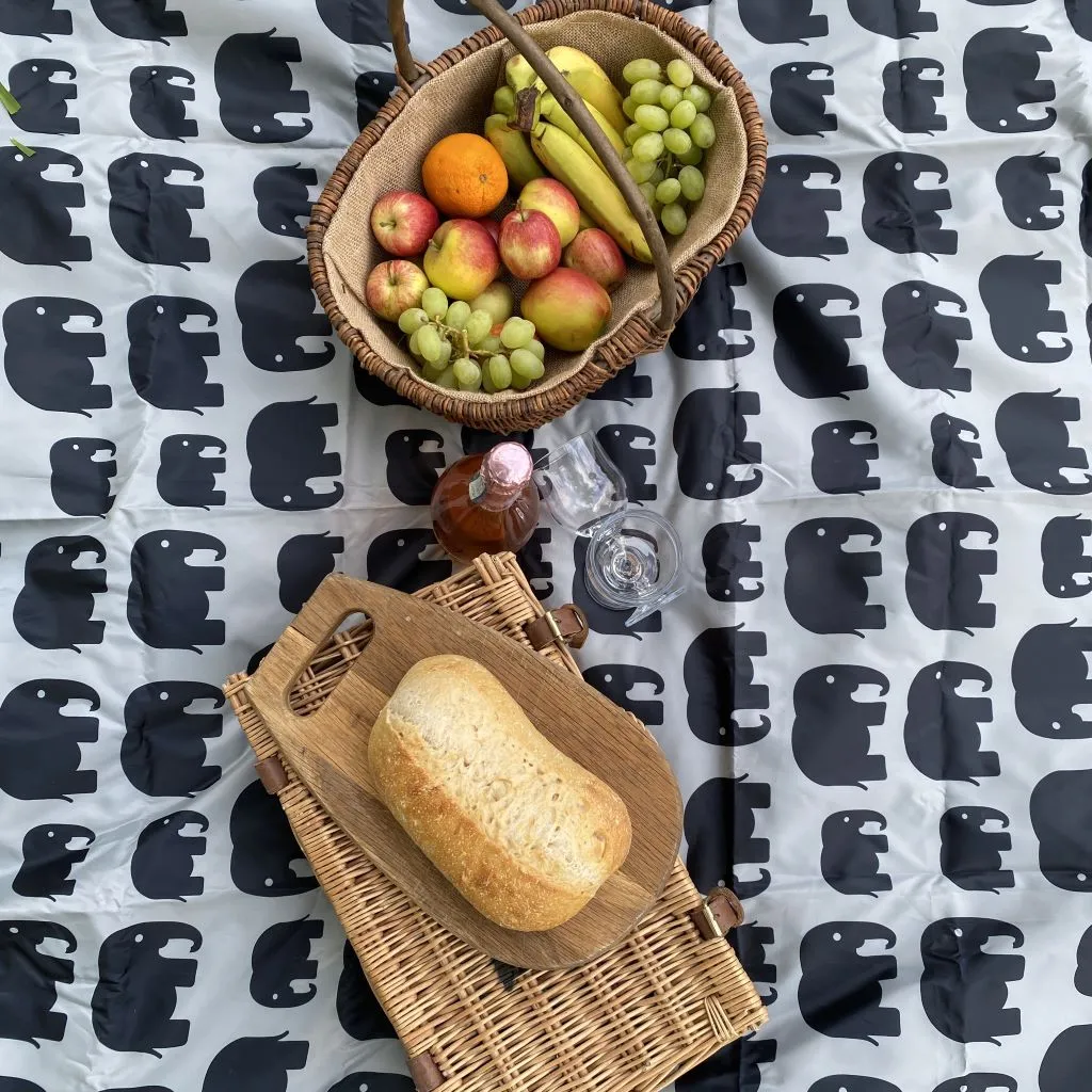 Picnic Blanket - GREY ELEPHANT