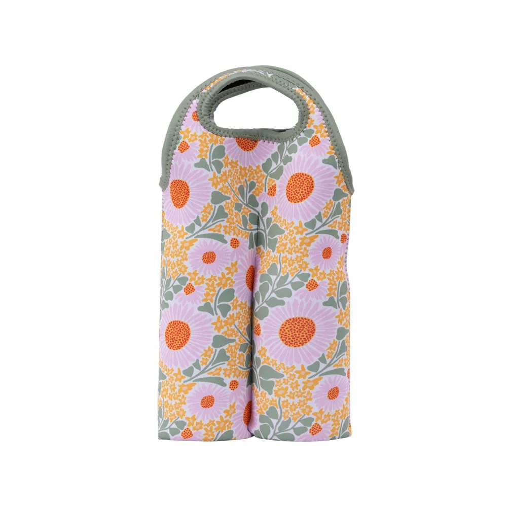 PICNIC WINE COOLER BAG - SPRING FLORAL