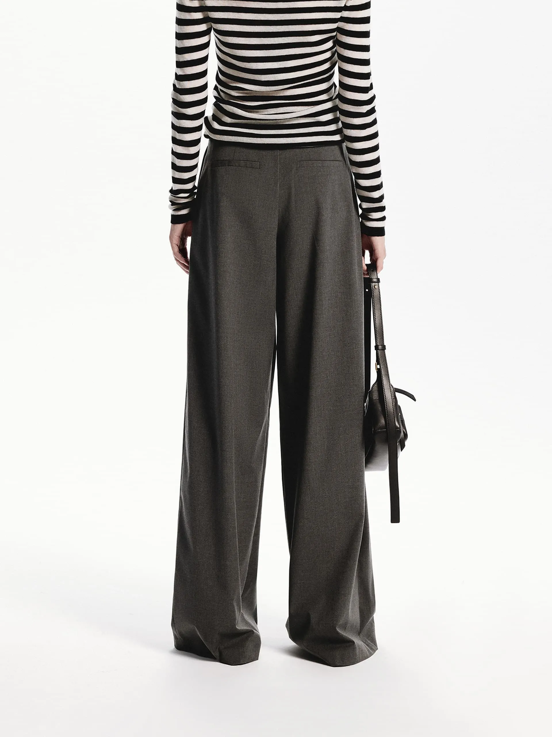 Pleated Wide Leg Pants