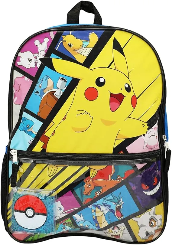 Pokemon Pikachu 16" Backpack Set 5 Piece