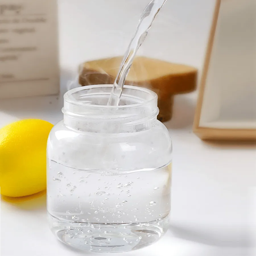 Portable  Clear Compact Water Bottle for OntheGo Hydration