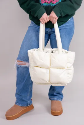 Pure Puff Tote - White