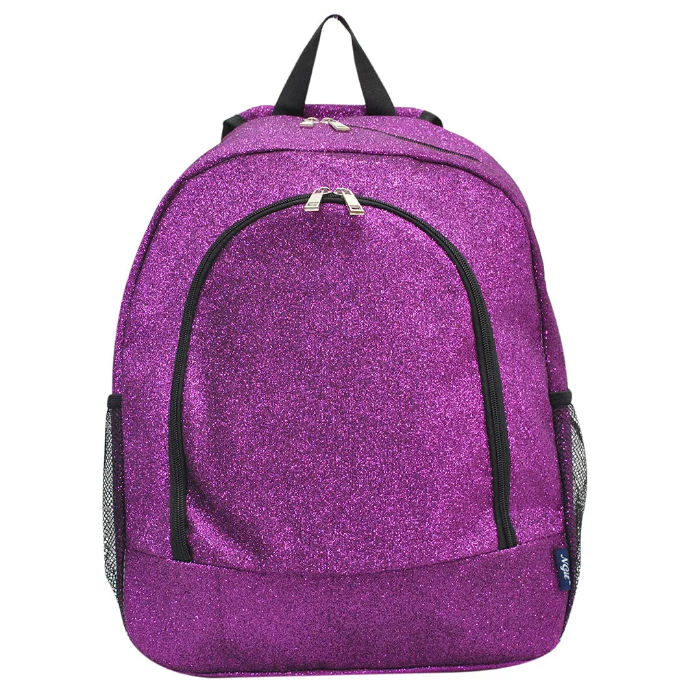 Purple Glitter NGIL Canvas Backpack