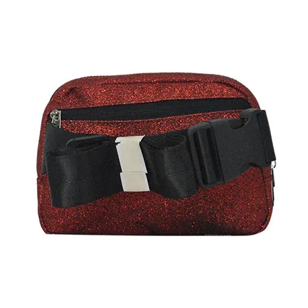 Red Glitter NGIL Belt Bag