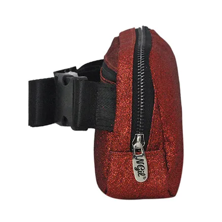 Red Glitter NGIL Belt Bag