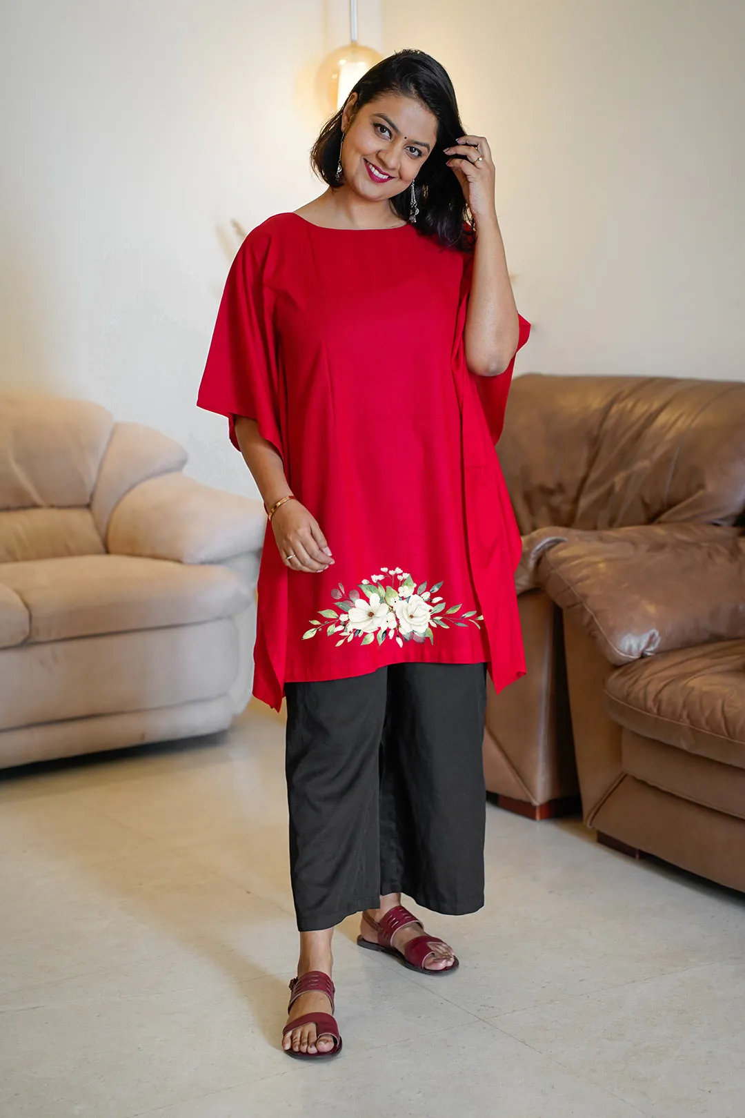 Red Kaftan Kurta - BeMyPeace