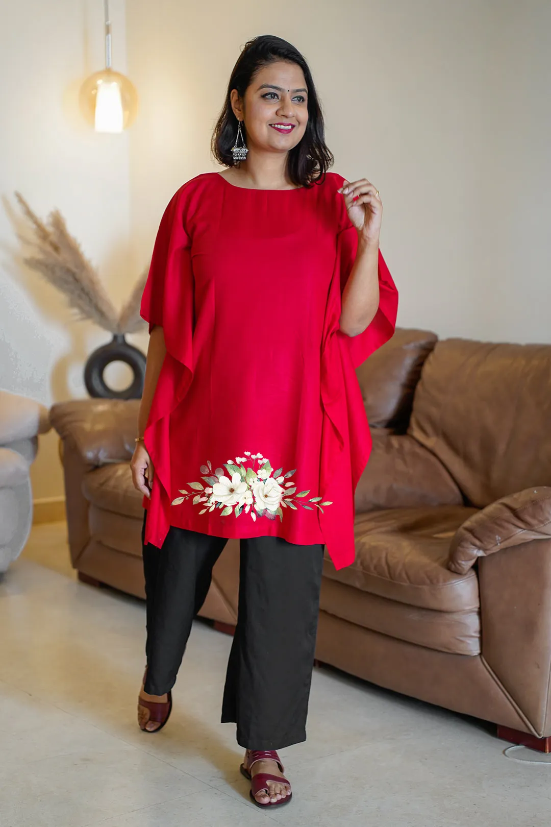 Red Kaftan Kurta - BeMyPeace