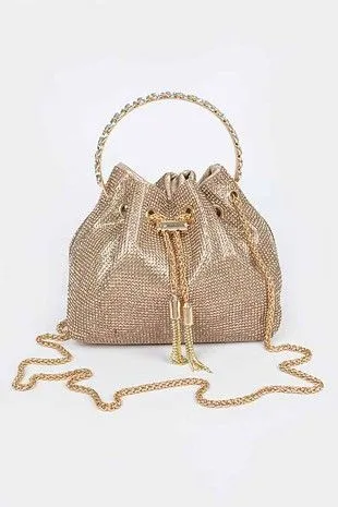 Rhinestone Bucket Bag