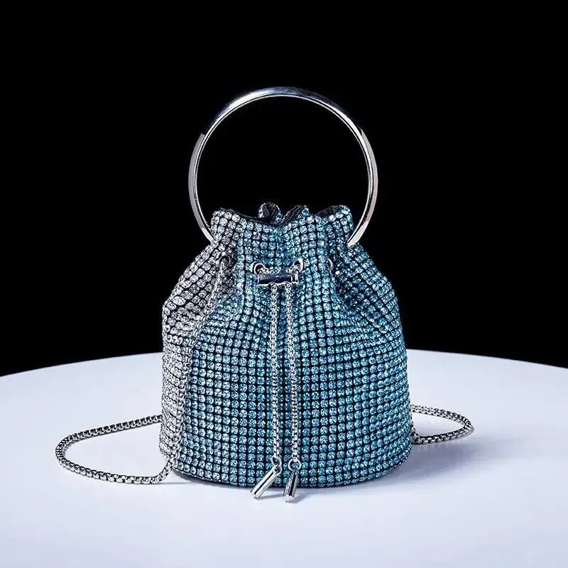 Rhinestone Covered Bucket Bag