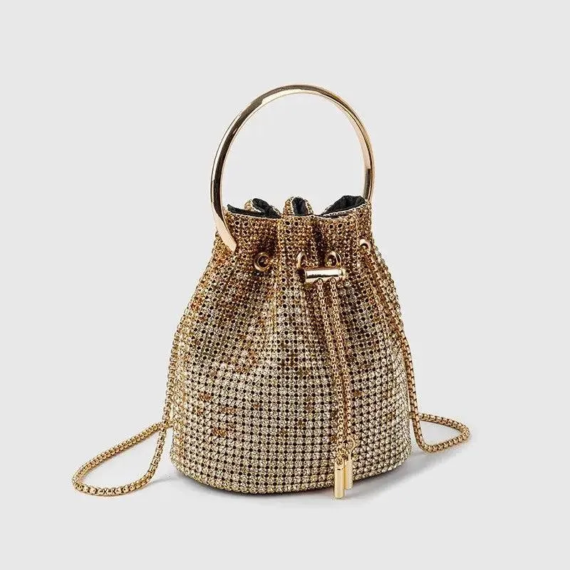 Rhinestone Covered Bucket Bag