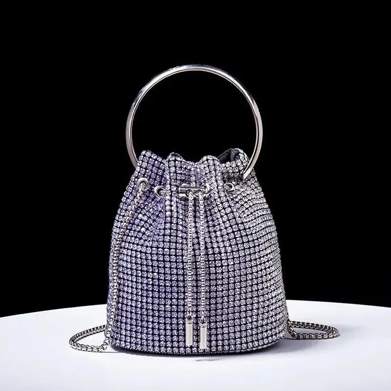 Rhinestone Covered Bucket Bag