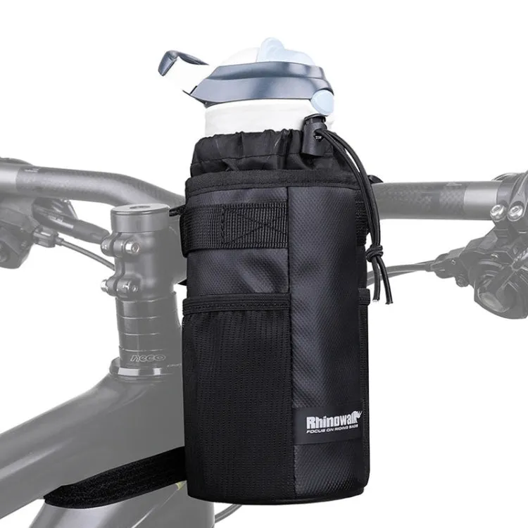 Rhinowalk RK9100B Riding Insulation Water Bottle Bag Portable Bicycle Kettle Tool Package(Black)