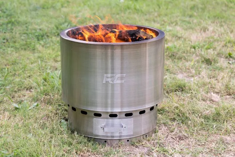 Rough Country Stainless Steel Smokeless Fire Pit w/Carry Bag (117515)