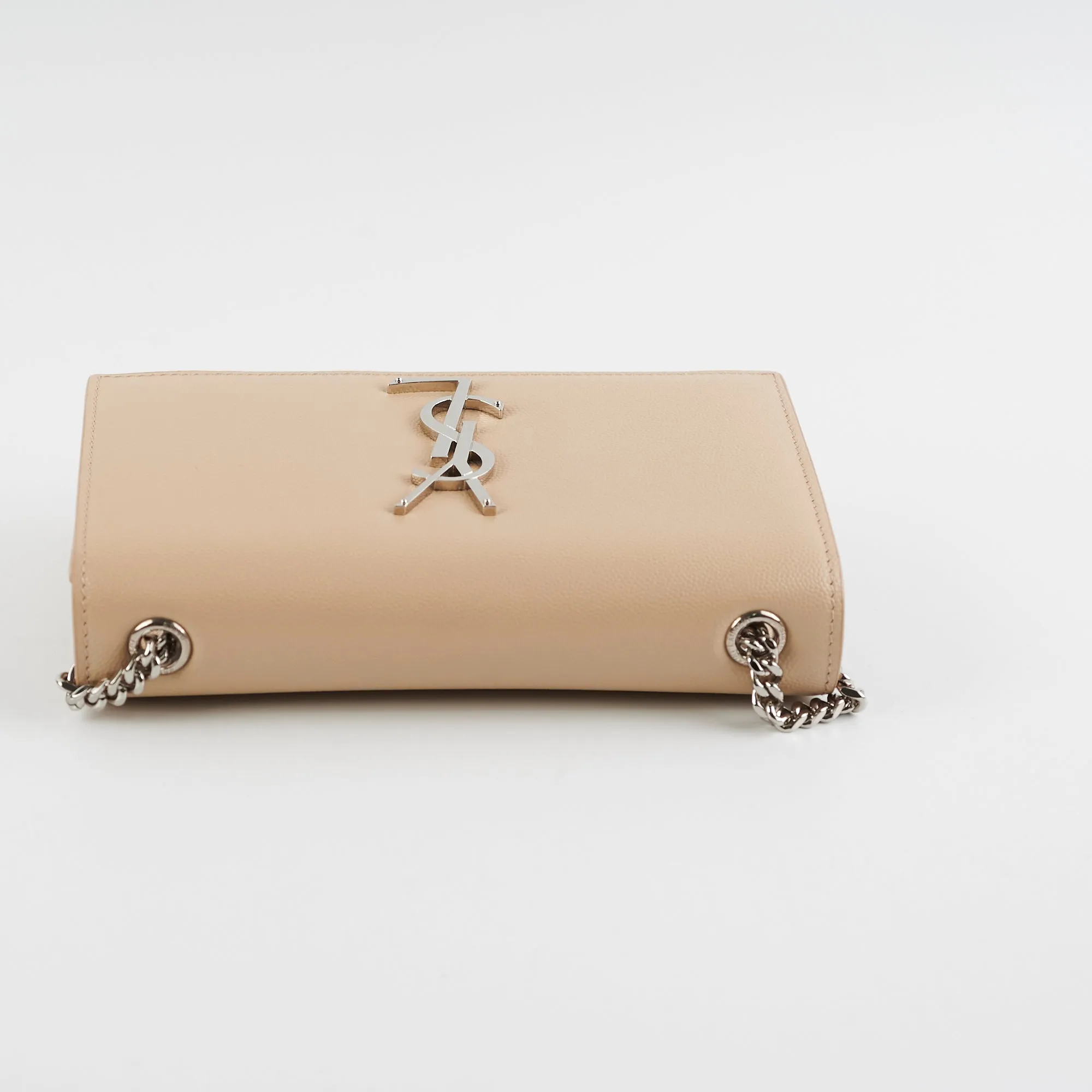 Saint Laurent Small Kate Beige Chain Bag