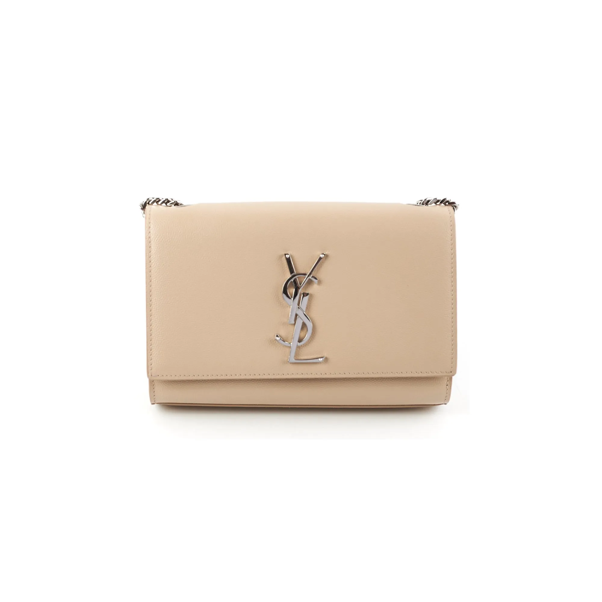 Saint Laurent Small Kate Beige Chain Bag