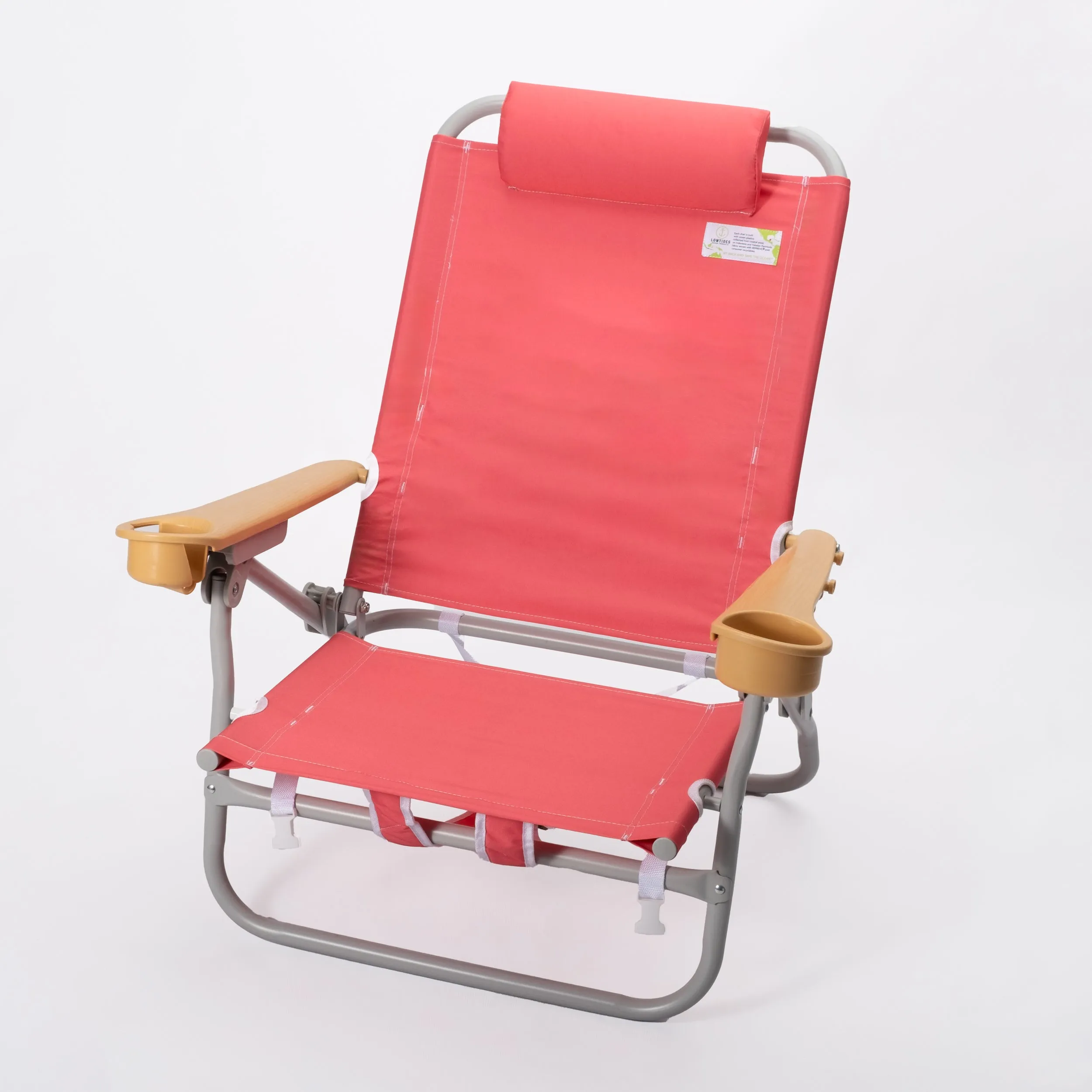 Sandbar Low Beach Chair in Watermelon Pink