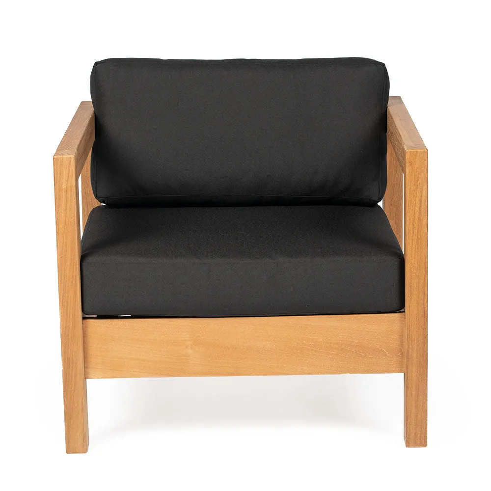 Scratch and Dent, Grade A Teak Sierra Armchair with Cushions