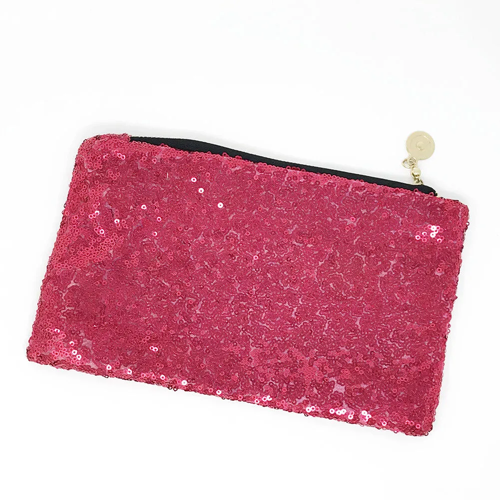 Sequins Dazzling Glitter Bling Clutch Handbag Evening Bag Wrist Bag