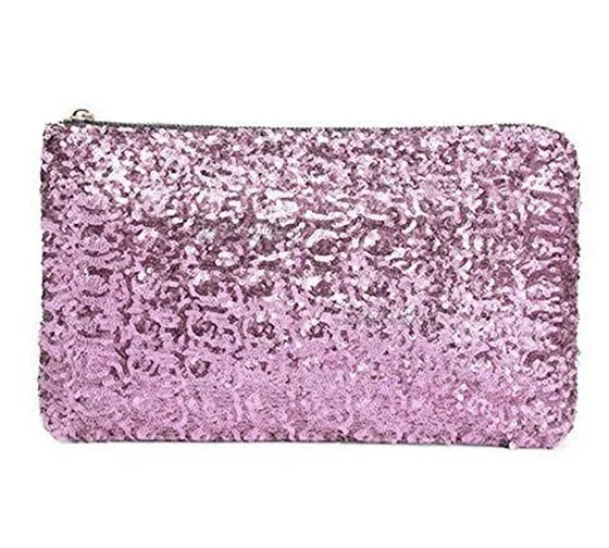 Sequins Dazzling Glitter Bling Clutch Handbag Evening Bag Wrist Bag