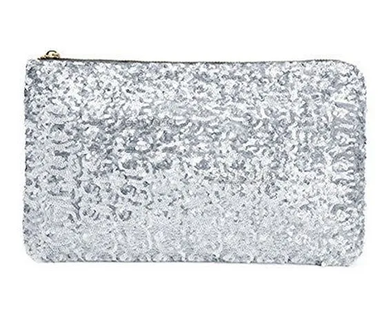 Sequins Dazzling Glitter Bling Clutch Handbag Evening Bag Wrist Bag