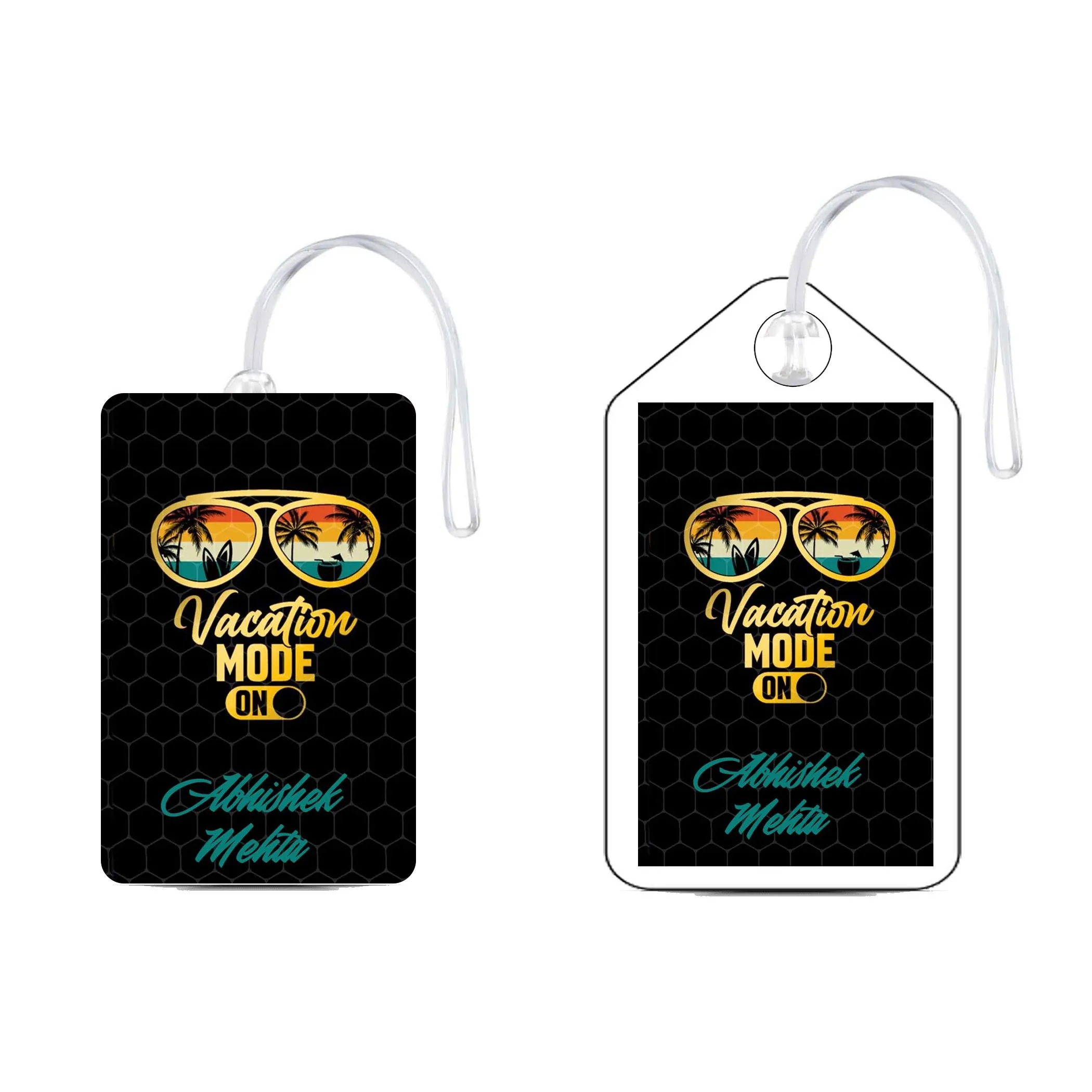 Set of 5 - Vacation Mode Design - Luggage Tags