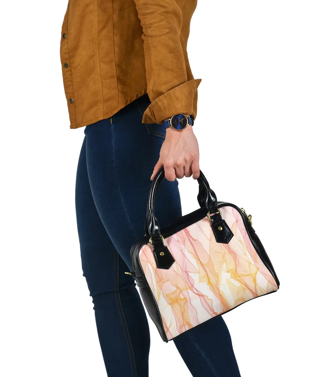 Shoulder Bag - Pink and Peach Wisps