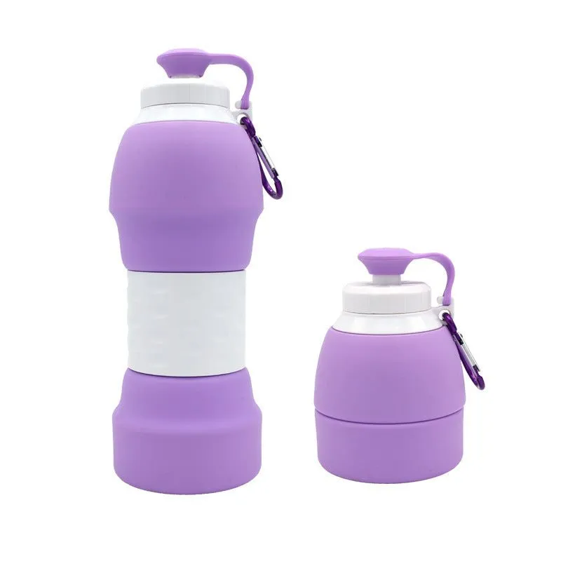 Silicone folding water bottle