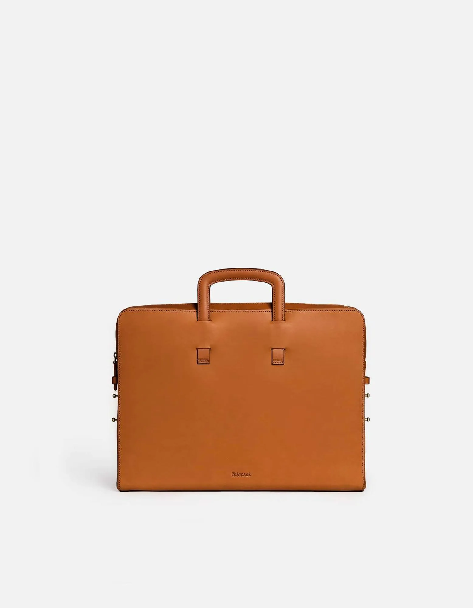 Slim Briefcase, Vintage Cognac