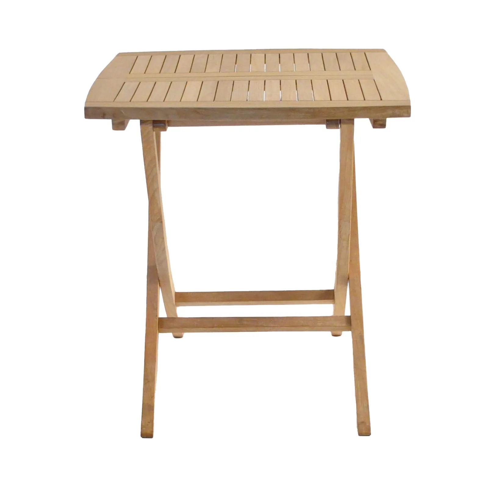 Square Teak Folding Bag Table