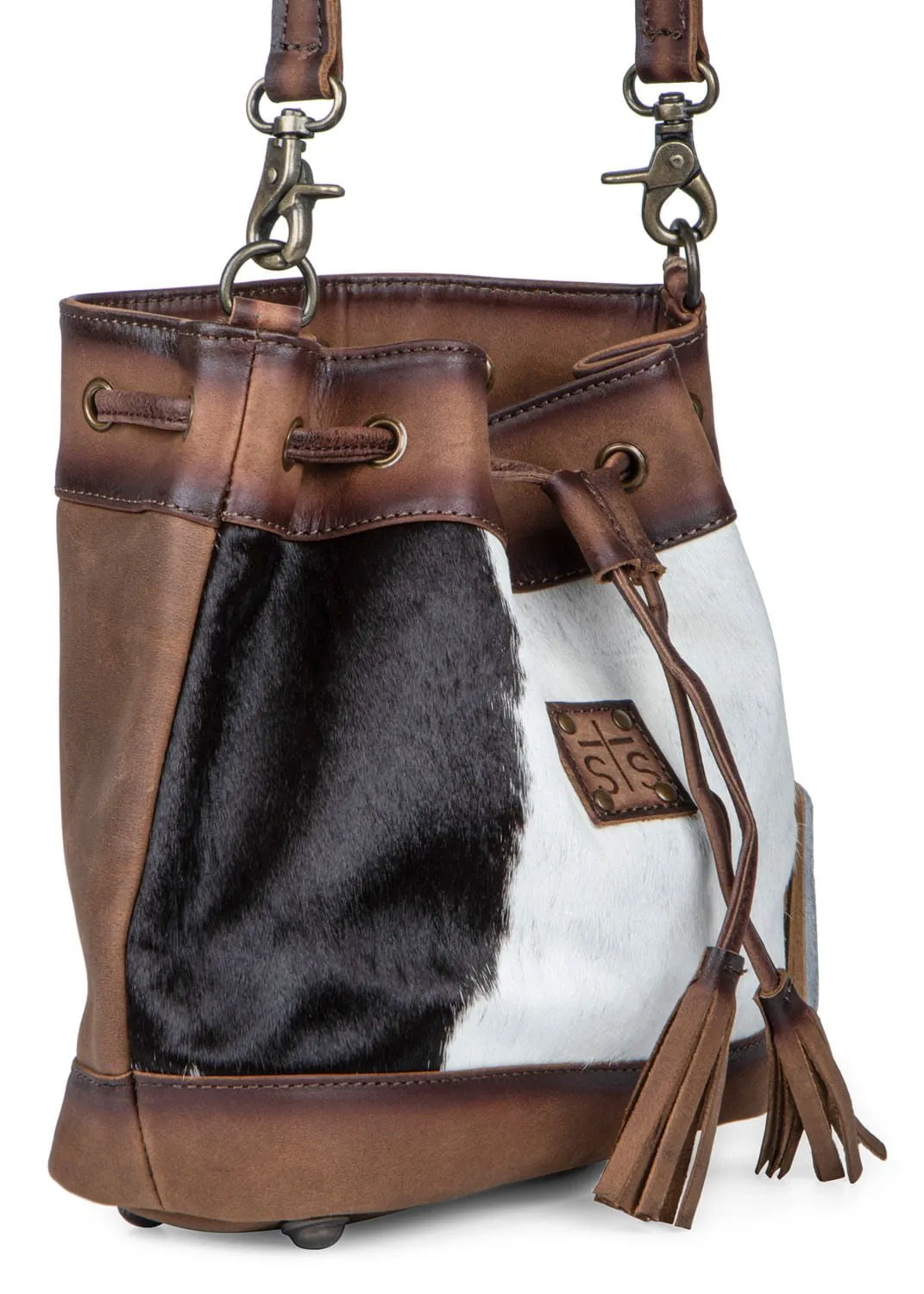 STS Cowhide Bucket Bag